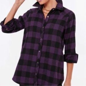 Tuckernuck Purple and Black Plaid Shirt